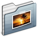 Pictures Folder graphite icon